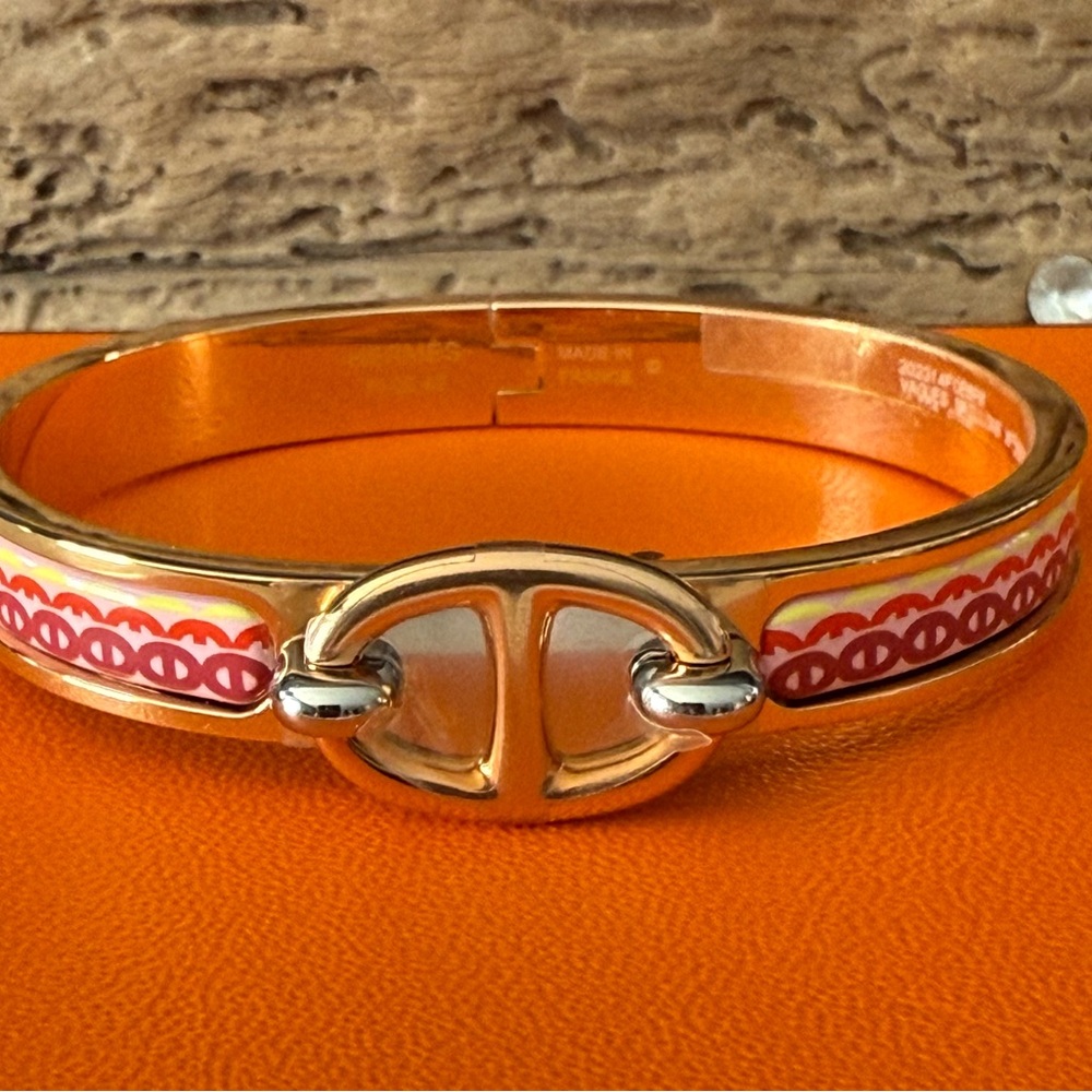 Rare NIB Hermes Rose Gold Mini Clic Chain d’Ancre Bracelet ✨HOSTPICK✨